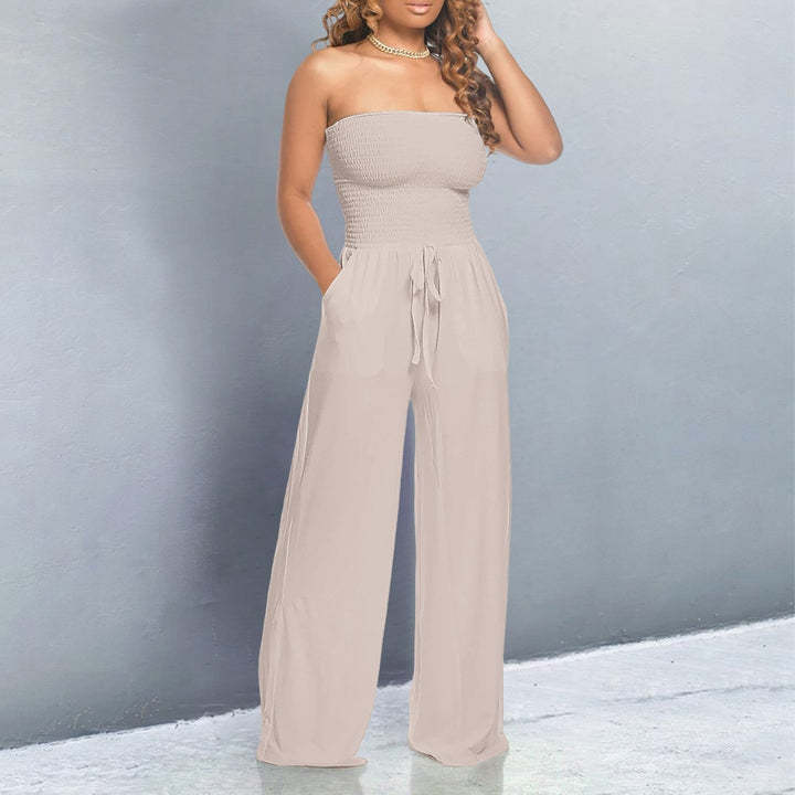 Harlow | Smocked Strapless Bardot Off Shoulder Top