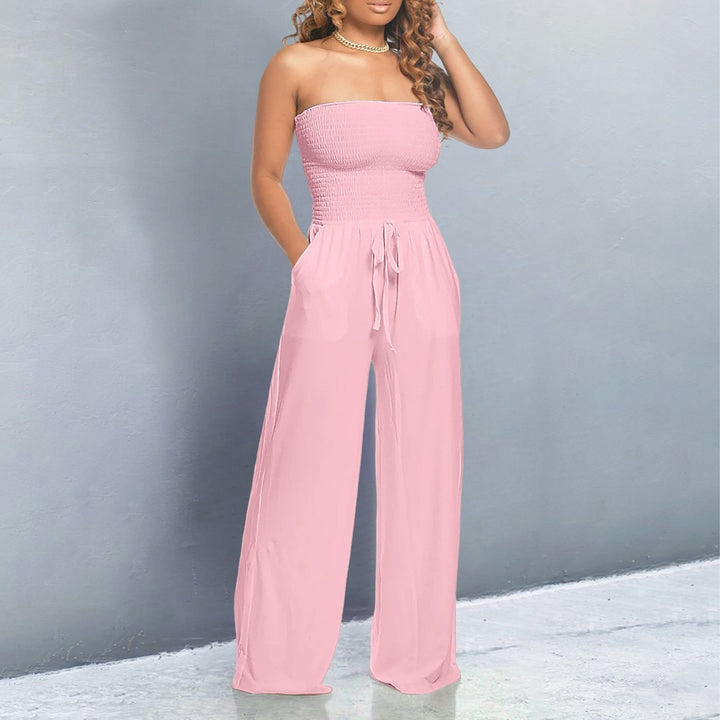 Harlow | Smocked Strapless Bardot Off Shoulder Top