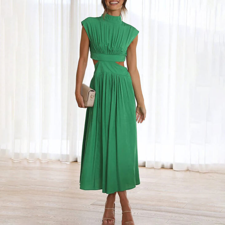 Corinna | Cut-Out Halter Dress Wedding Guest Midi