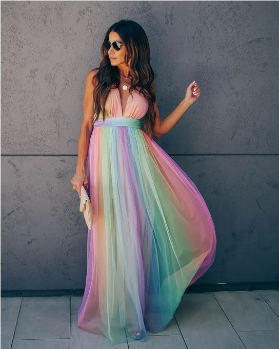 Aurora | Pleated Tulle Maxi Summer Dress