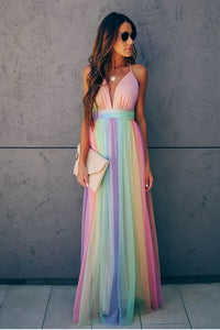 Aurora | Pleated Tulle Maxi Summer Dress